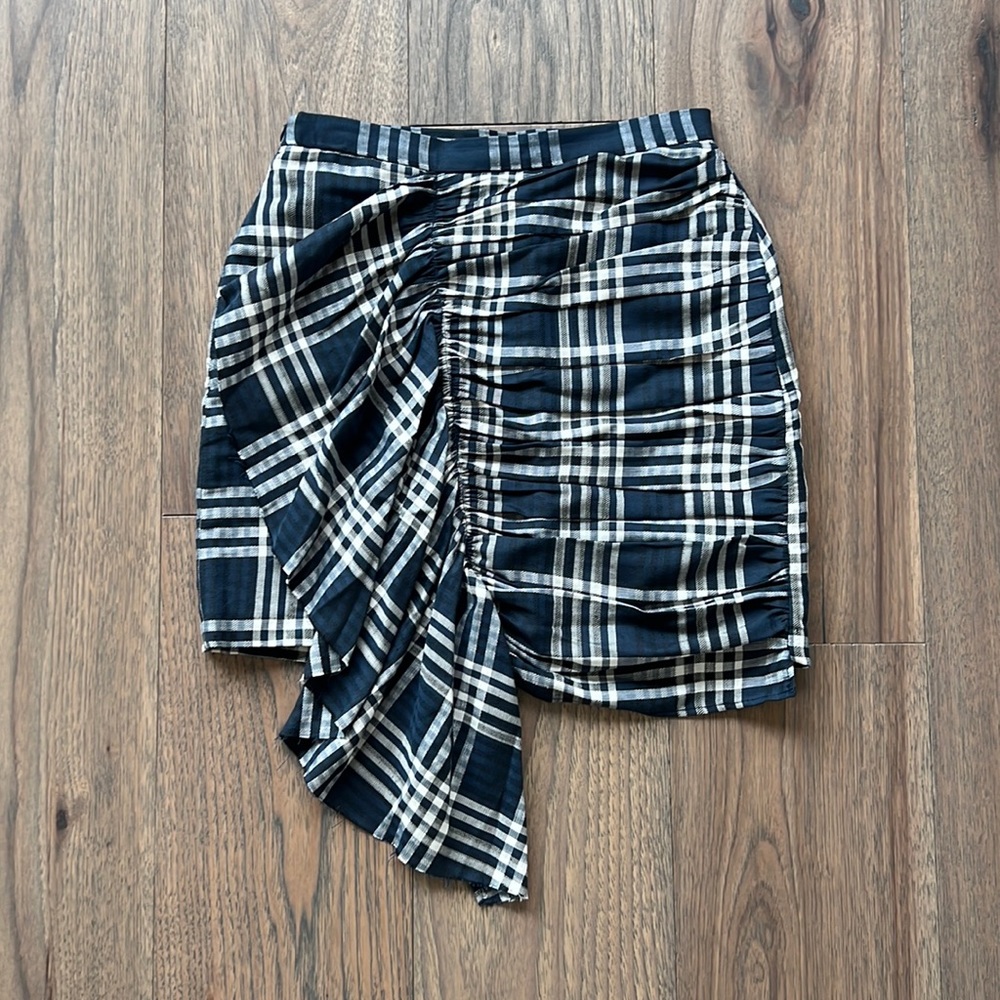 Zara plaid skirt